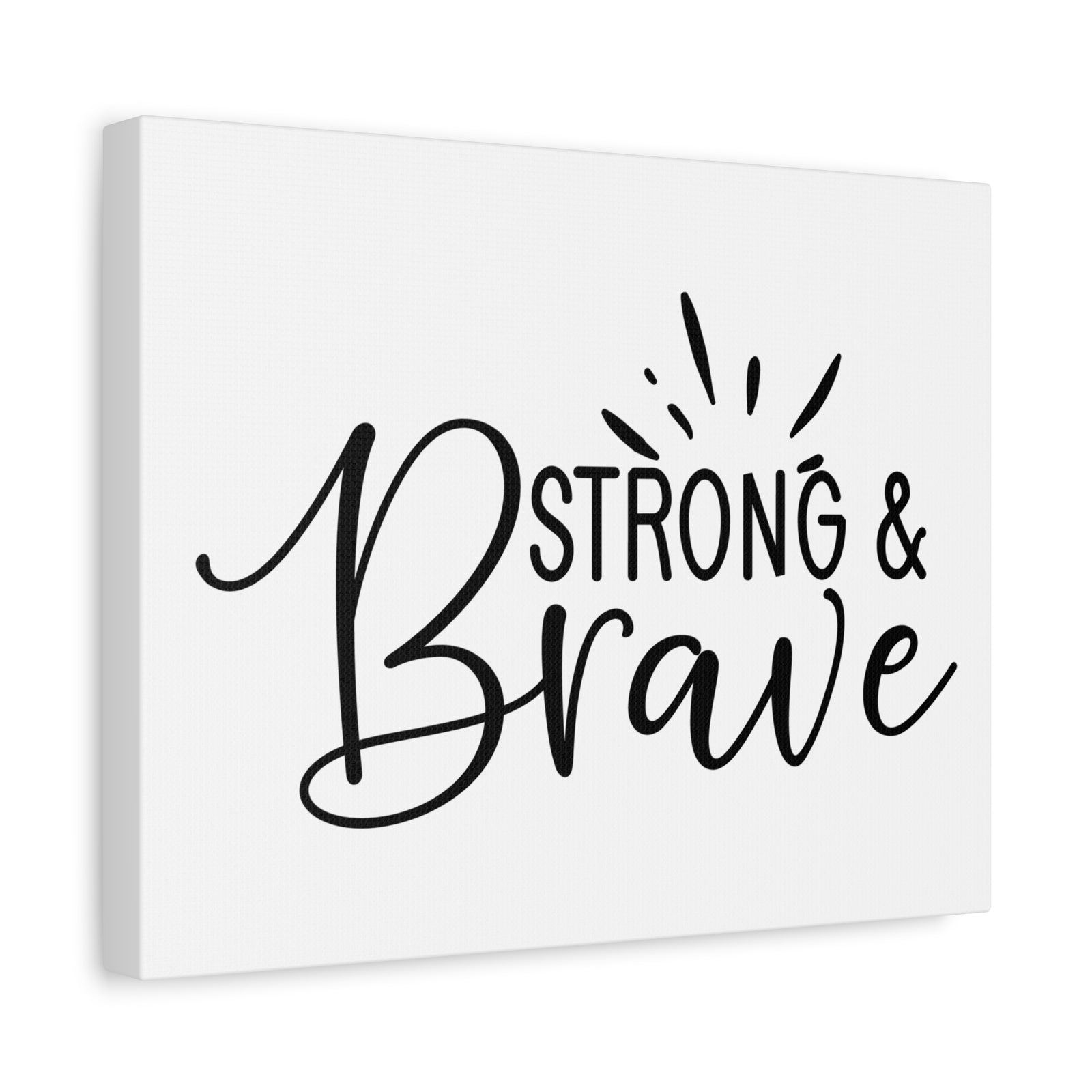 Scripture Canvas Be Strong & Brave Psalm 31:24 Christian Wall Art Print Ready to Hang-Express Your Love Gifts