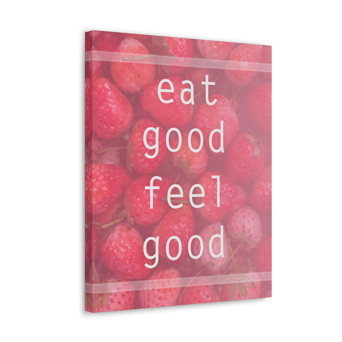 Inspirational Quote Canvas Eat Good Feel Good Motivational Print Ready to Hang Artwork-Express Your Love Gifts