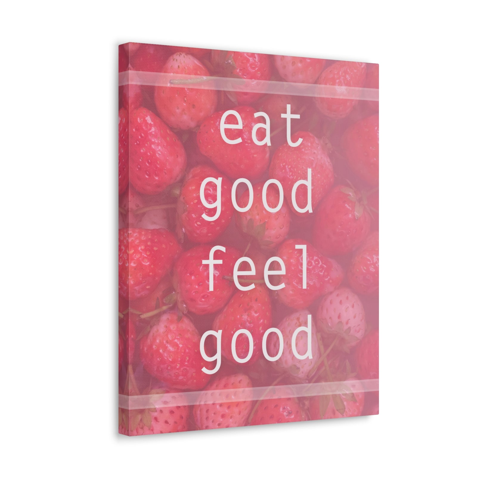 Inspirational Quote Canvas Eat Good Feel Good Motivational Print Ready to Hang Artwork-Express Your Love Gifts