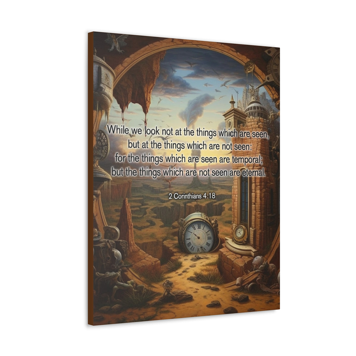 Scripture Walls Temporal 2 Corinthians 4:18 Christian Wall Art Print Ready to Hang Unframed-Express Your Love Gifts