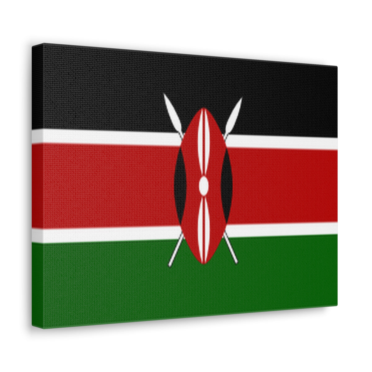 Kenya Country Flag Canvas Vibrant Wall Art Unframed Home Decor-Express Your Love Gifts