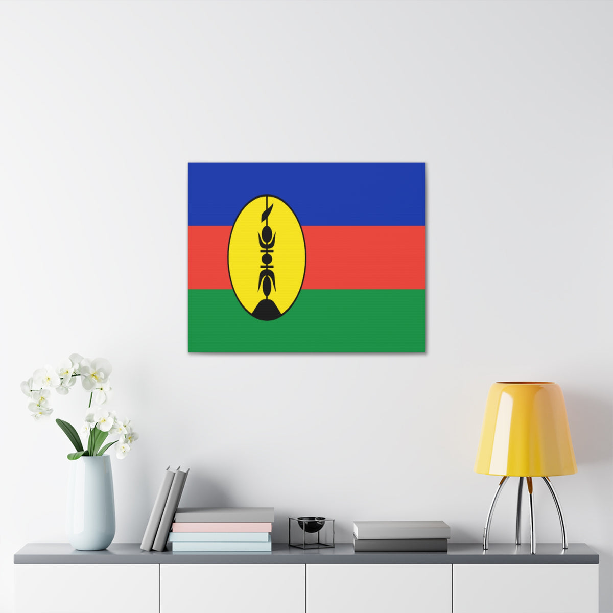 New Caledonia Country Flag Canvas Vibrant Wall Art Unframed Home Decor-Express Your Love Gifts