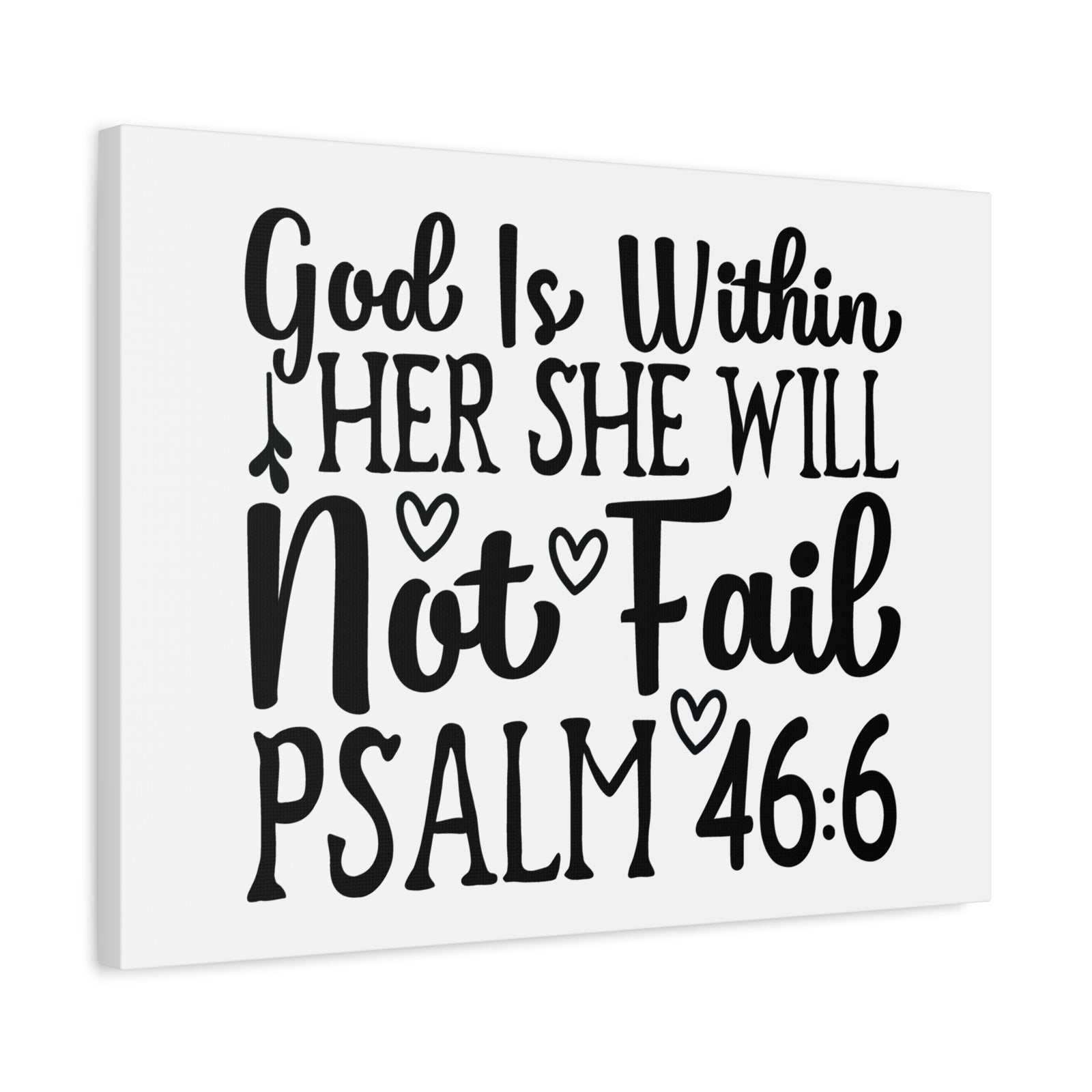 Scripture Walls God Is Within Psalm 46:6 Bible Verse Canvas Christian Wall Art Ready to Hang-Express Your Love Gifts