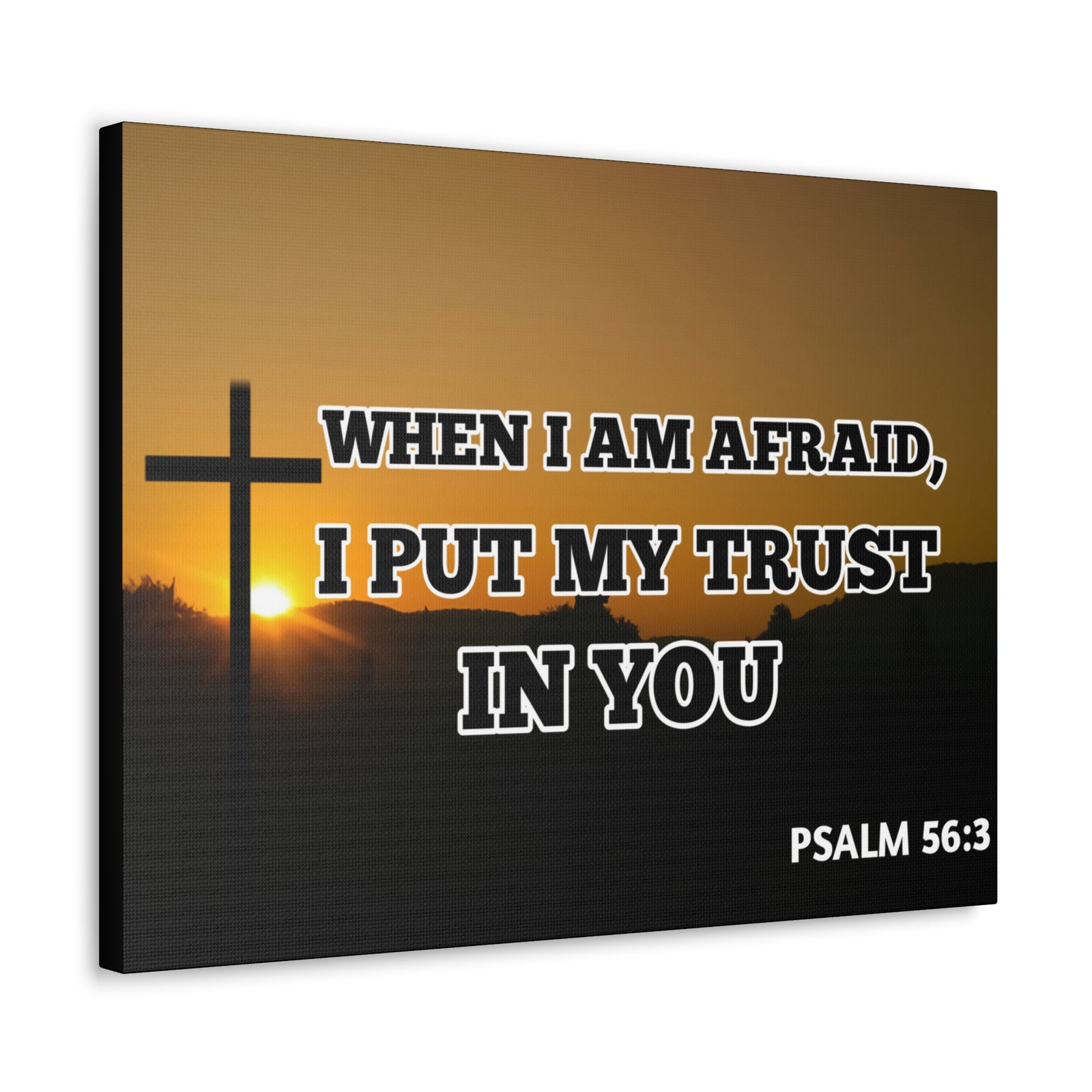 Scripture Walls My Trust In You Psalm 56:3 Bible Verse Canvas Christian Wall Art Ready to Hang-Express Your Love Gifts