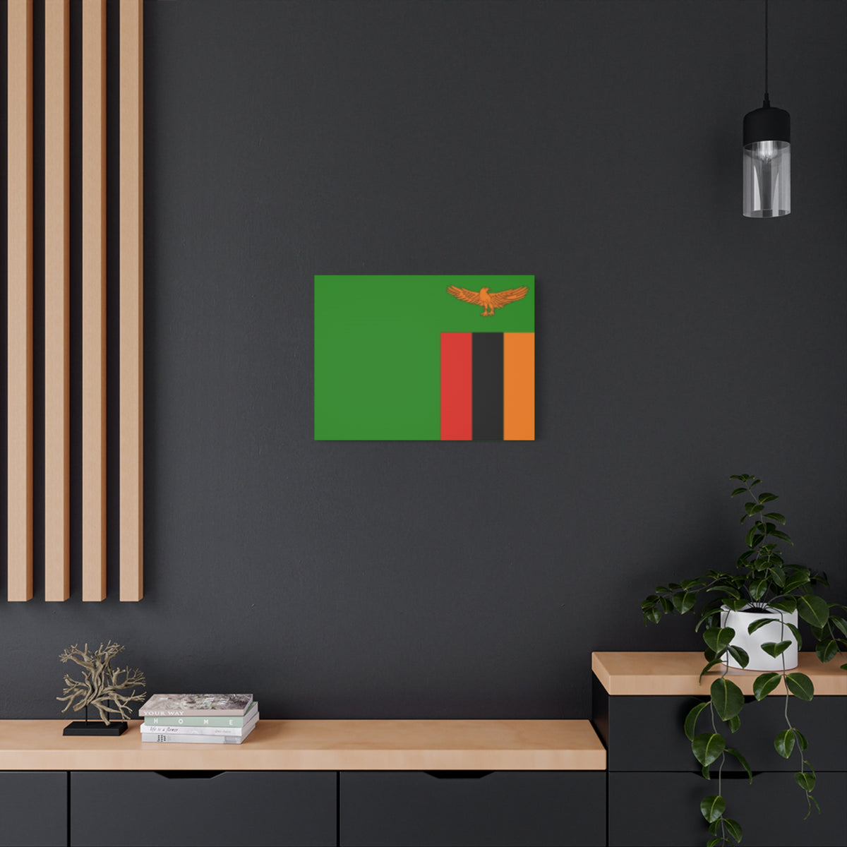 Zambia Country Flag Canvas Vibrant Wall Art Unframed Home Decor-Express Your Love Gifts