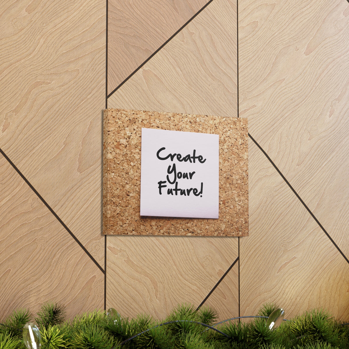 Inspirational Quote Canvas Create Your Future Motivational Print Ready to Hang Artwork-Express Your Love Gifts