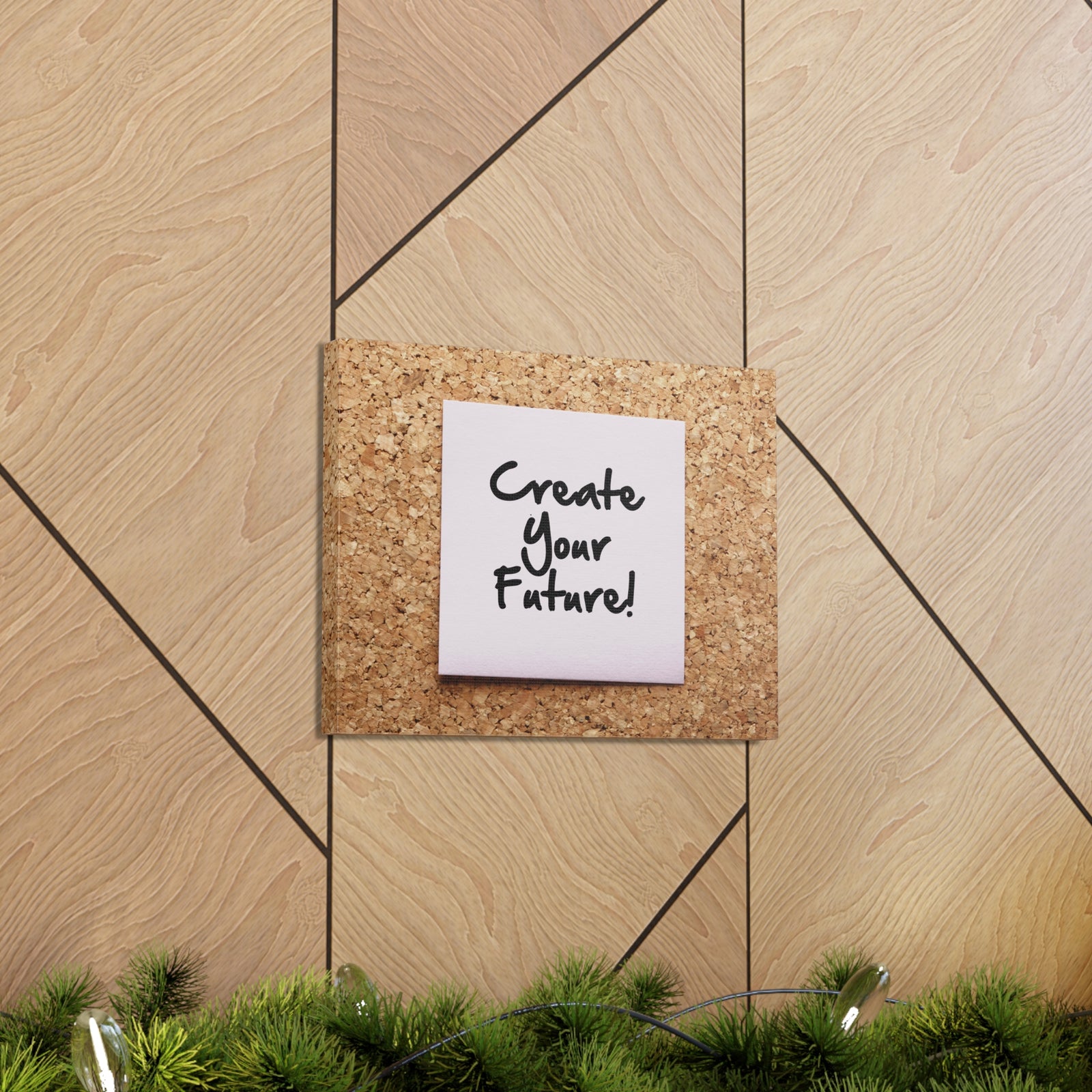 Inspirational Quote Canvas Create Your Future Motivational Print Ready to Hang Artwork-Express Your Love Gifts