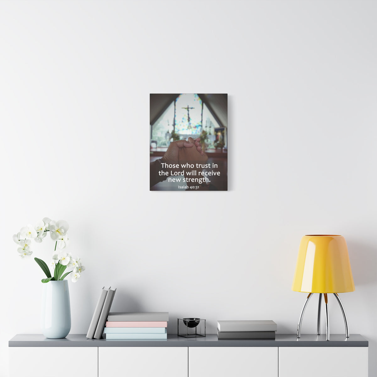 Scripture Walls Trust In The Lord Isaiah 40:31 Bible Verse Canvas Christian Wall Art Ready to Hang-Express Your Love Gifts