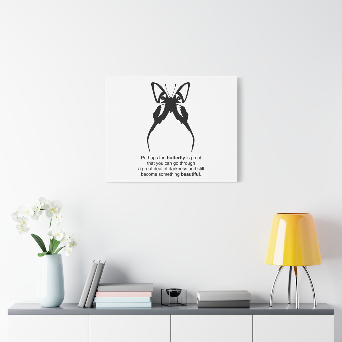 Inspirational Wall Art Something Beautiful Motivation Wall Decor for Home Office Gym Inspiring Success Quote Print Ready to Hang-Express Your Love Gifts