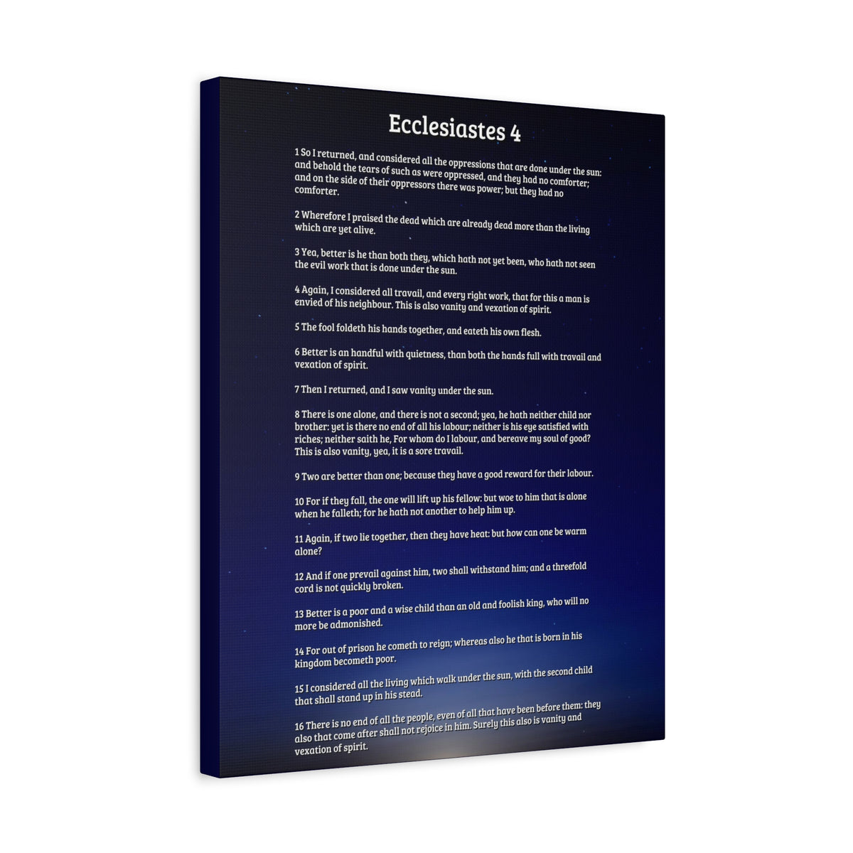 Scripture Walls Consider All Oppressions Ecclesiastes 4 Bible Verse Canvas Christian Wall Art Ready to Hang-Express Your Love Gifts
