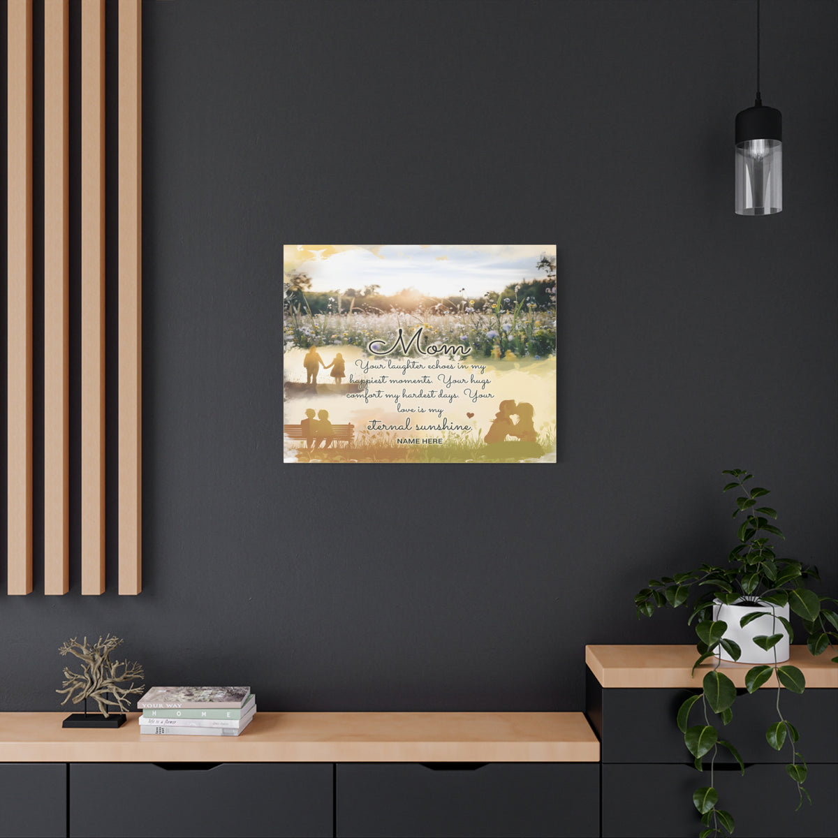 Personalized To Mom Eternal Sunshine Inspirational Quote – Elegant Home Décor-Express Your Love Gifts