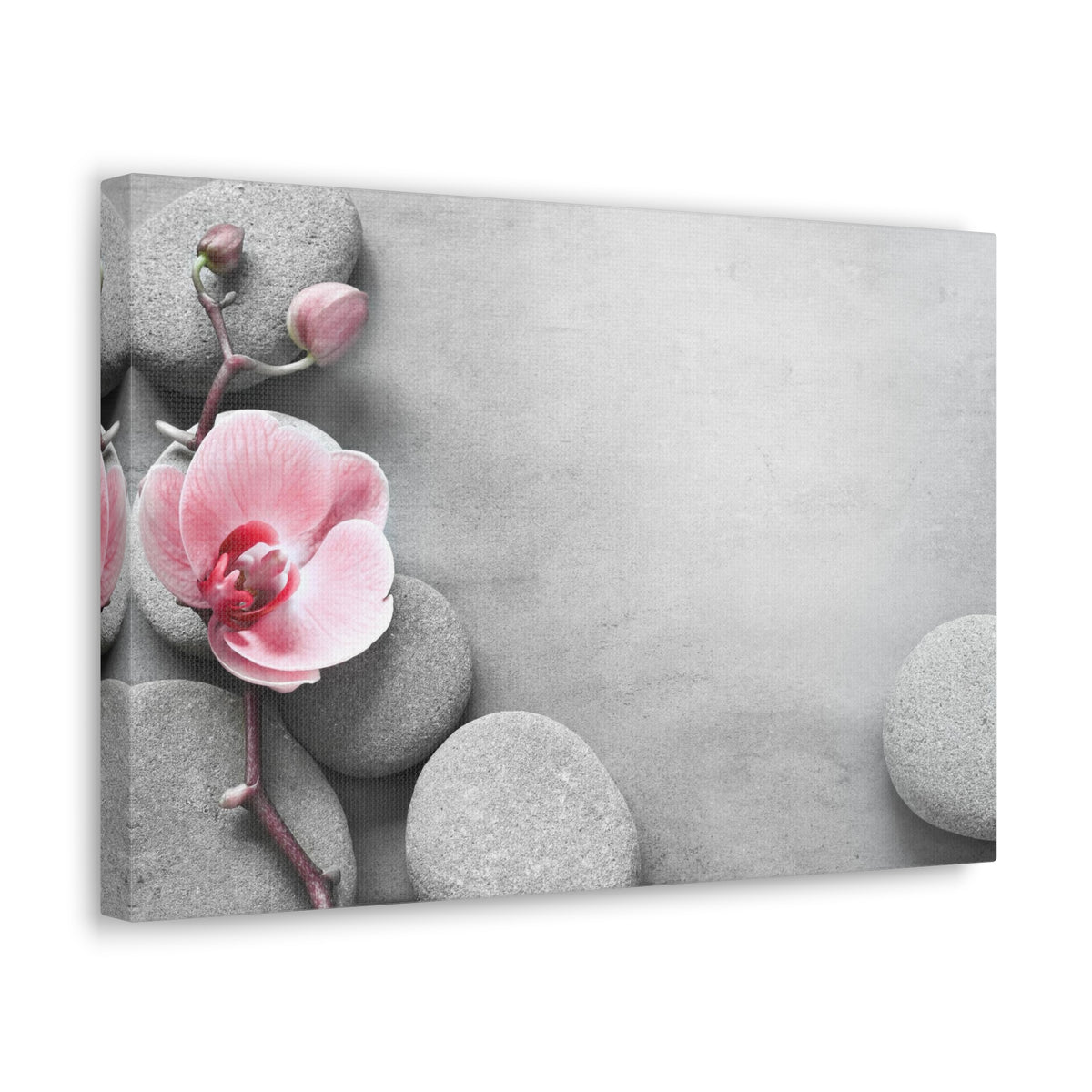 Orchid Pink Flower Forest Floral Nature Photography Canvas Wall Art for Home Decor Ready-to-Hang-Express Your Love Gifts