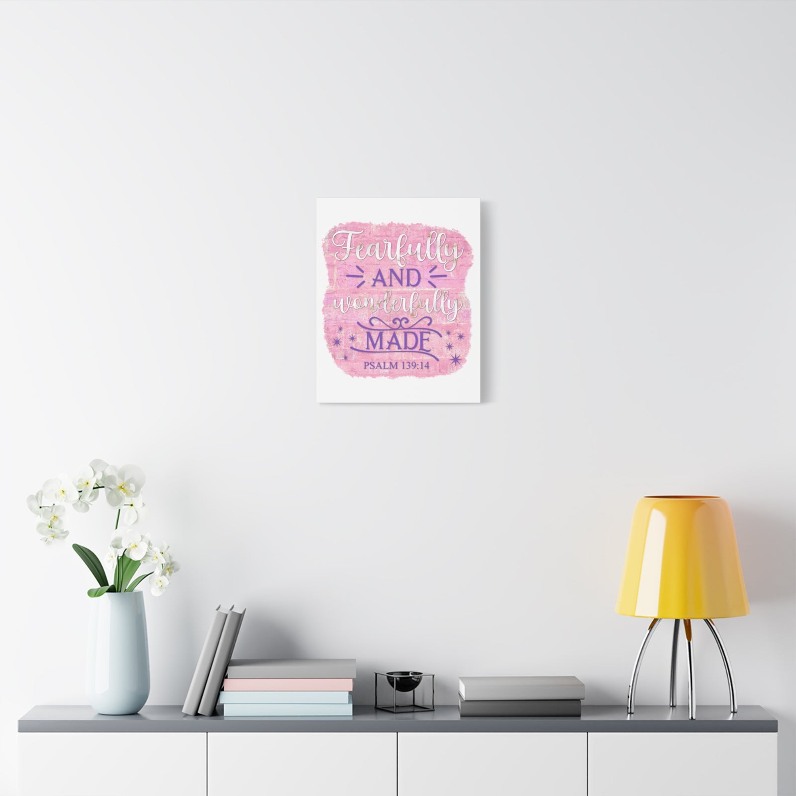 Scripture Walls Psalm 139:14 Fearfully and Wonderfully Made Bible Verse Canvas Christian Wall Art Ready to Hang Unframed-Express Your Love Gifts