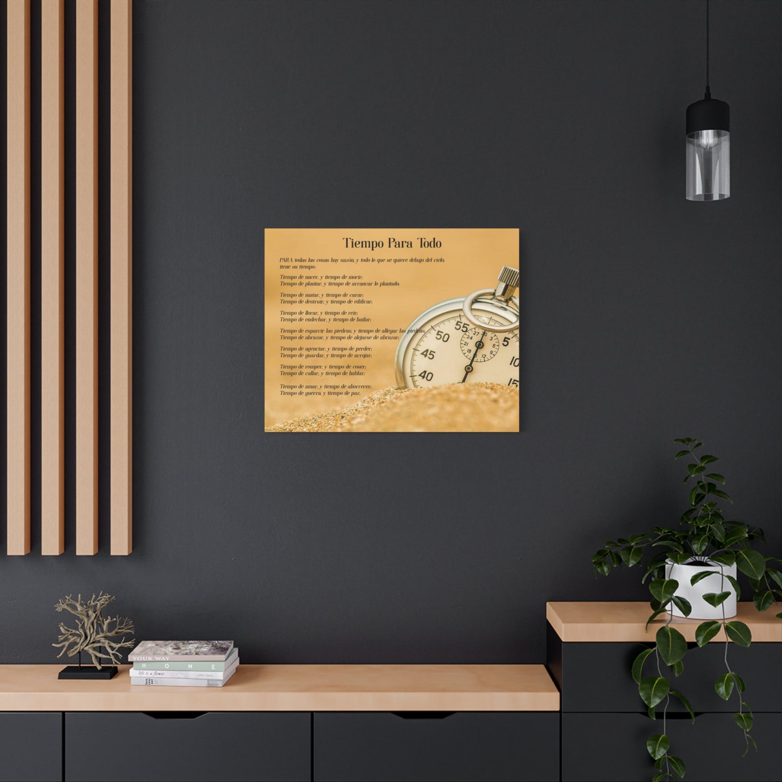 Scripture Walls Tiempo Para Todo Eclesiastés 3:5 Cuadros Cristianos Para Pared En Español, Christian Wall Decor In Spanish, Arte de Jesucristo,-Express Your Love Gifts