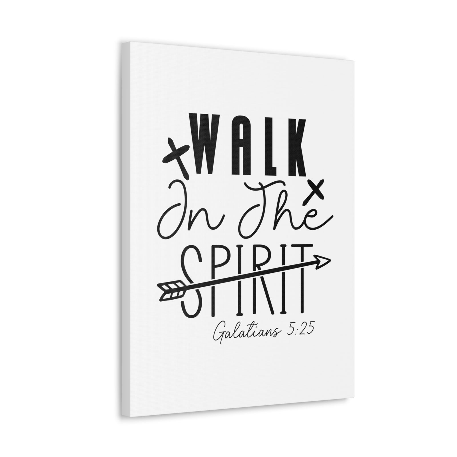 Scripture Walls Galatians 5:25 Walk in the Spirit Bible Verse Canvas Christian Wall Art Ready to Hang Unframed-Express Your Love Gifts