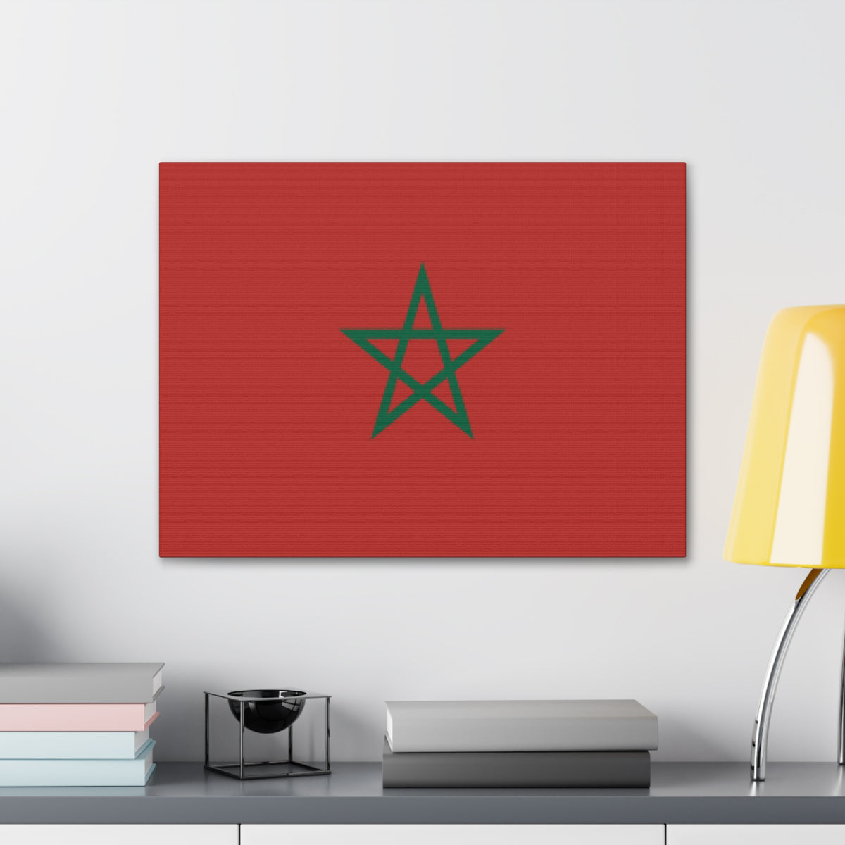 Morocco Country Flag Canvas Vibrant Wall Art Unframed Home Decor-Express Your Love Gifts