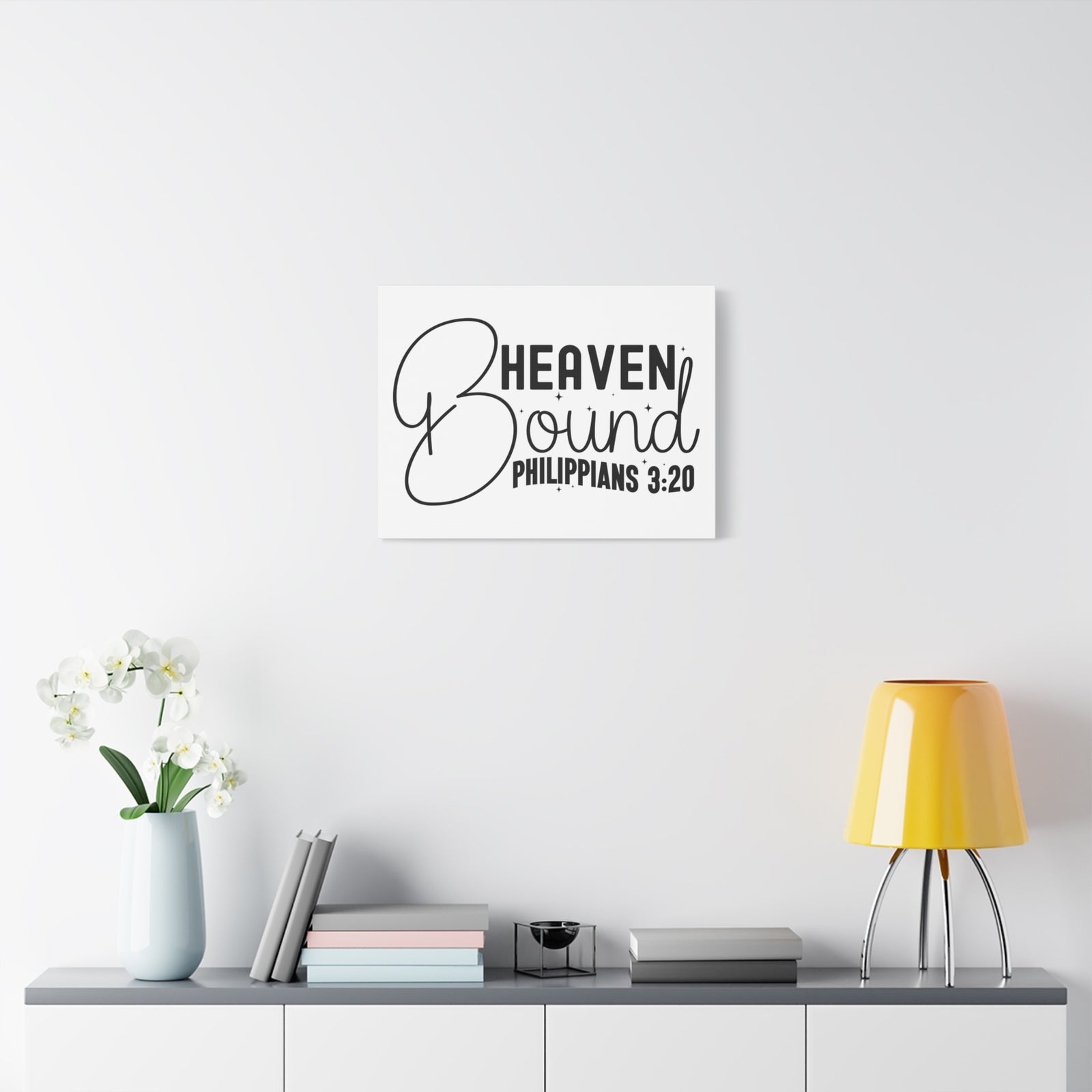 Scripture Walls Philippians 3:20 I am Heaven Bound Bible Verse Canvas Christian Wall Art Ready to Hang Unframed-Express Your Love Gifts