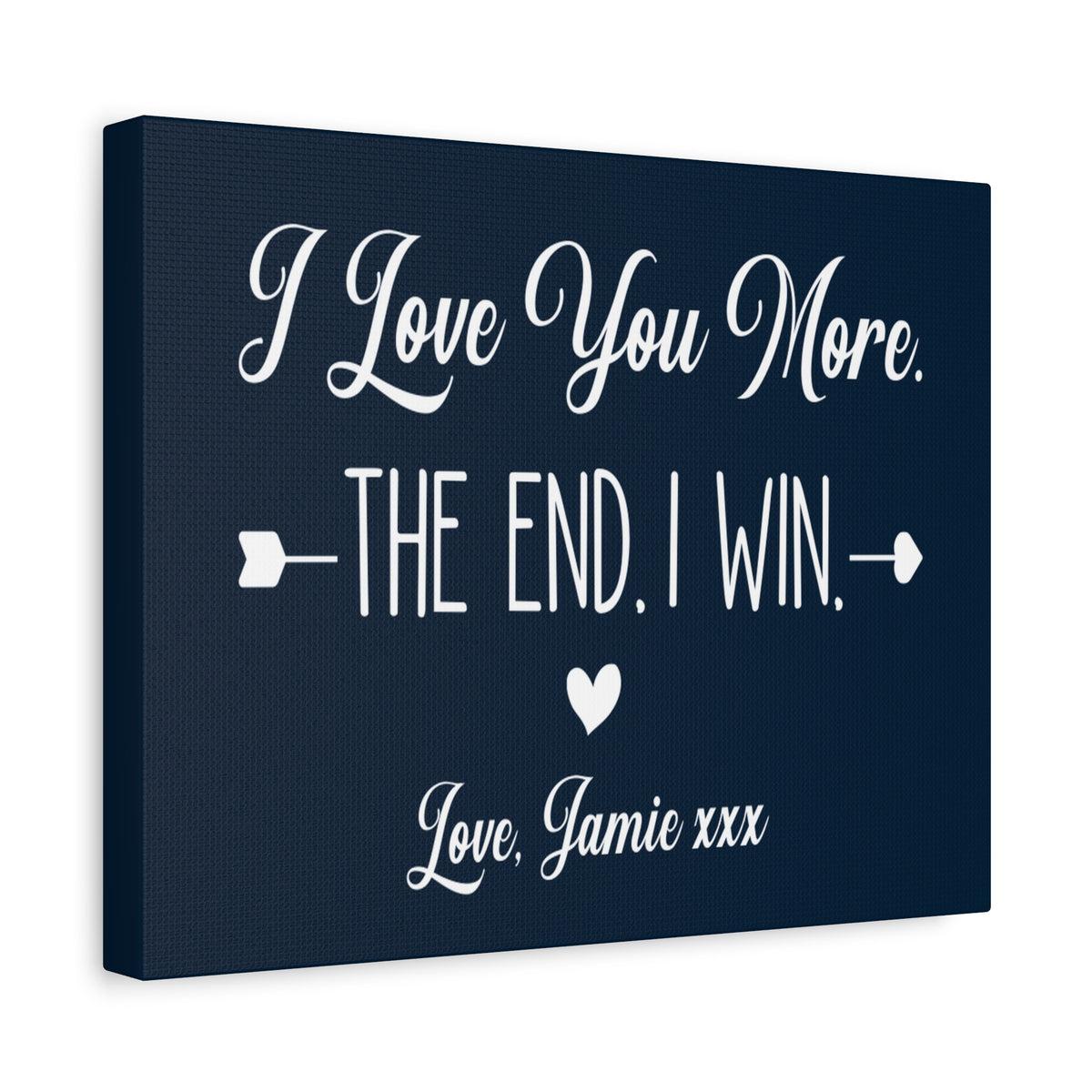 Love You More Canvas Wall Art - Heartfelt Gift for Couples-Express Your Love Gifts