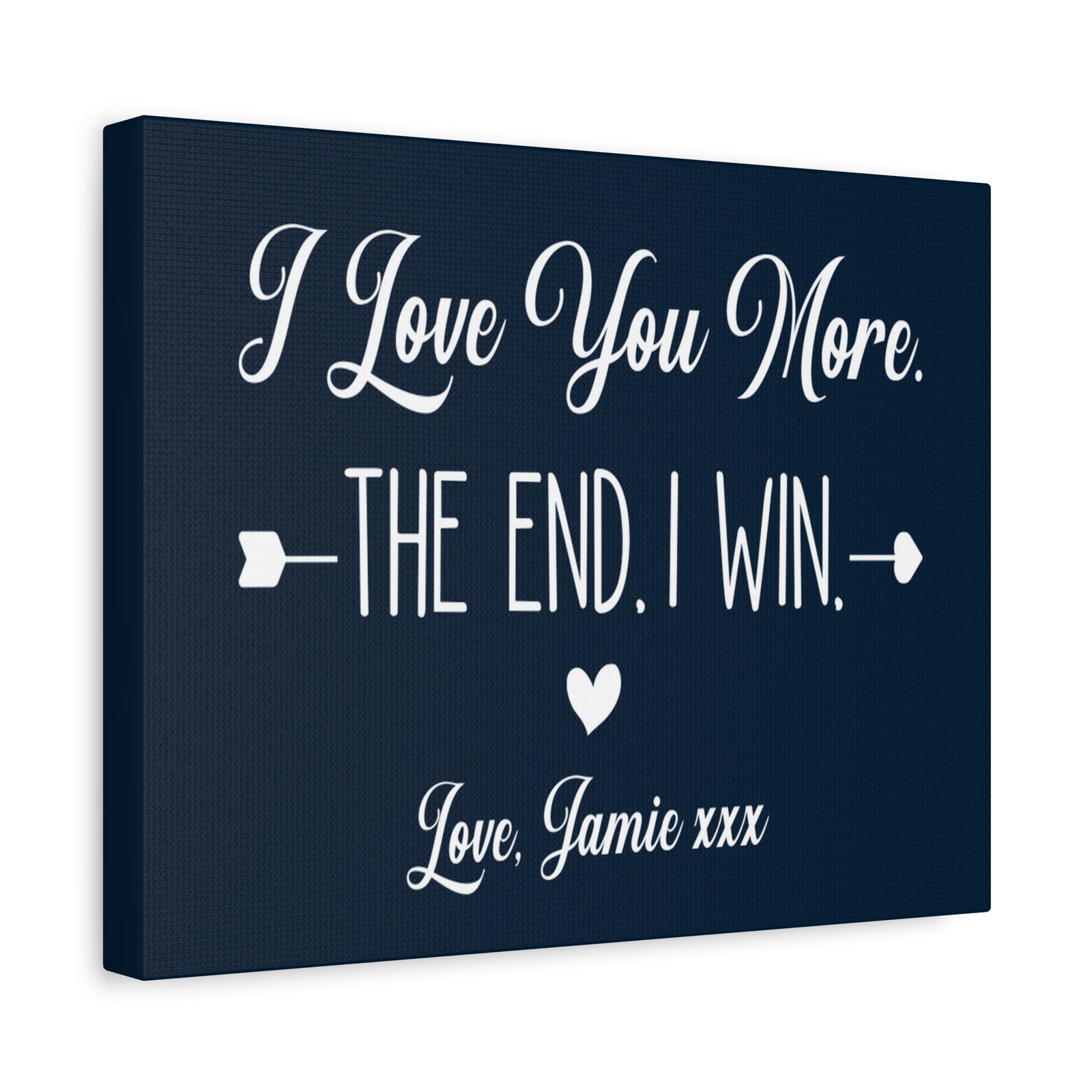 Love You More Canvas Wall Art - Heartfelt Gift for Couples-Express Your Love Gifts