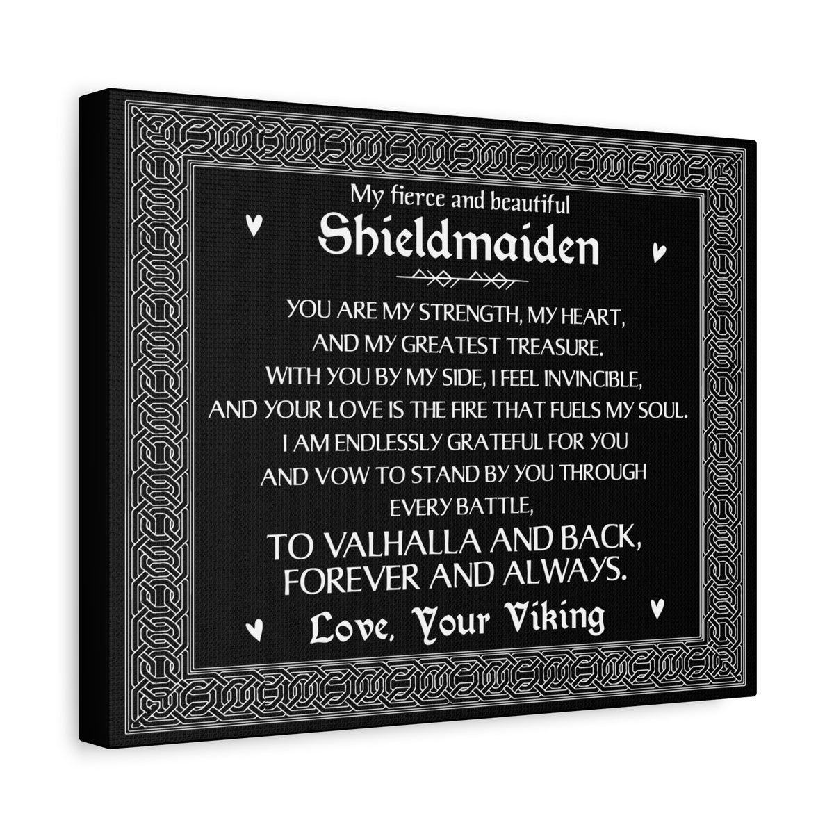 My Shieldmaiden Romantic Inspirational Print Ready to Hang Artwork Unframed-Express Your Love Gifts