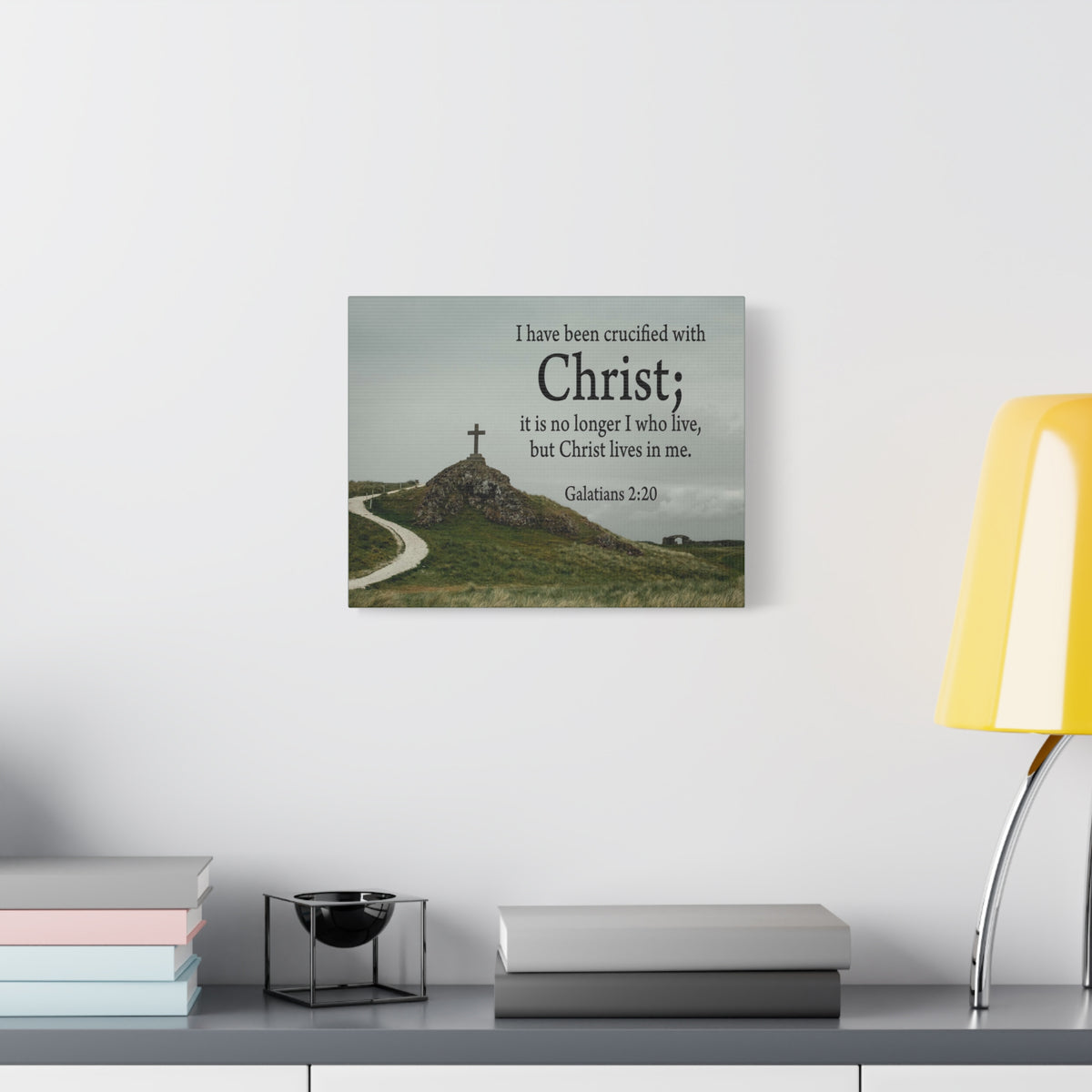 Scripture Walls Canvas No Longer I But Christ Galatians 2:20 Wall Art Christian Home Decor-Express Your Love Gifts