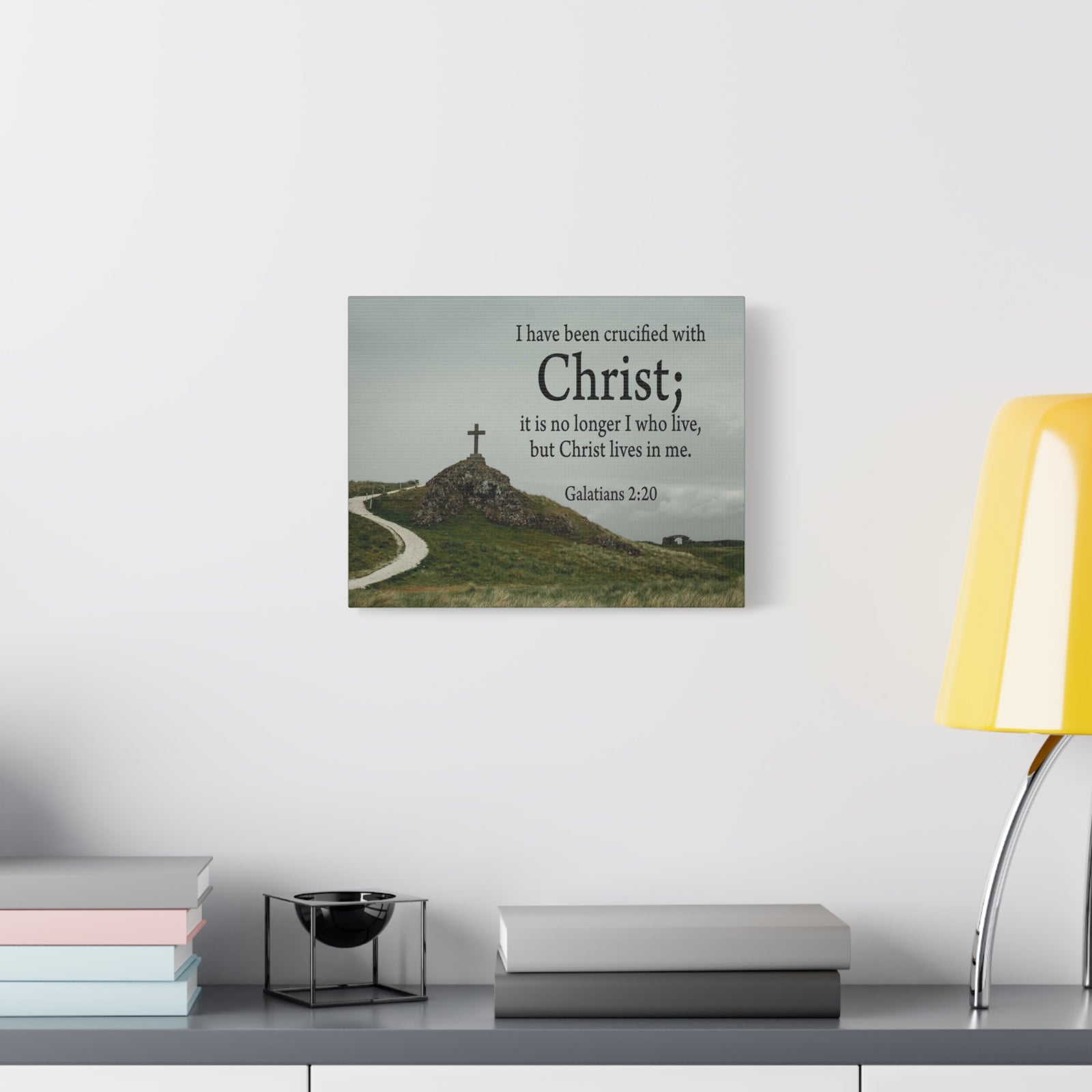 Scripture Walls Canvas No Longer I But Christ Galatians 2:20 Wall Art Christian Home Decor-Express Your Love Gifts