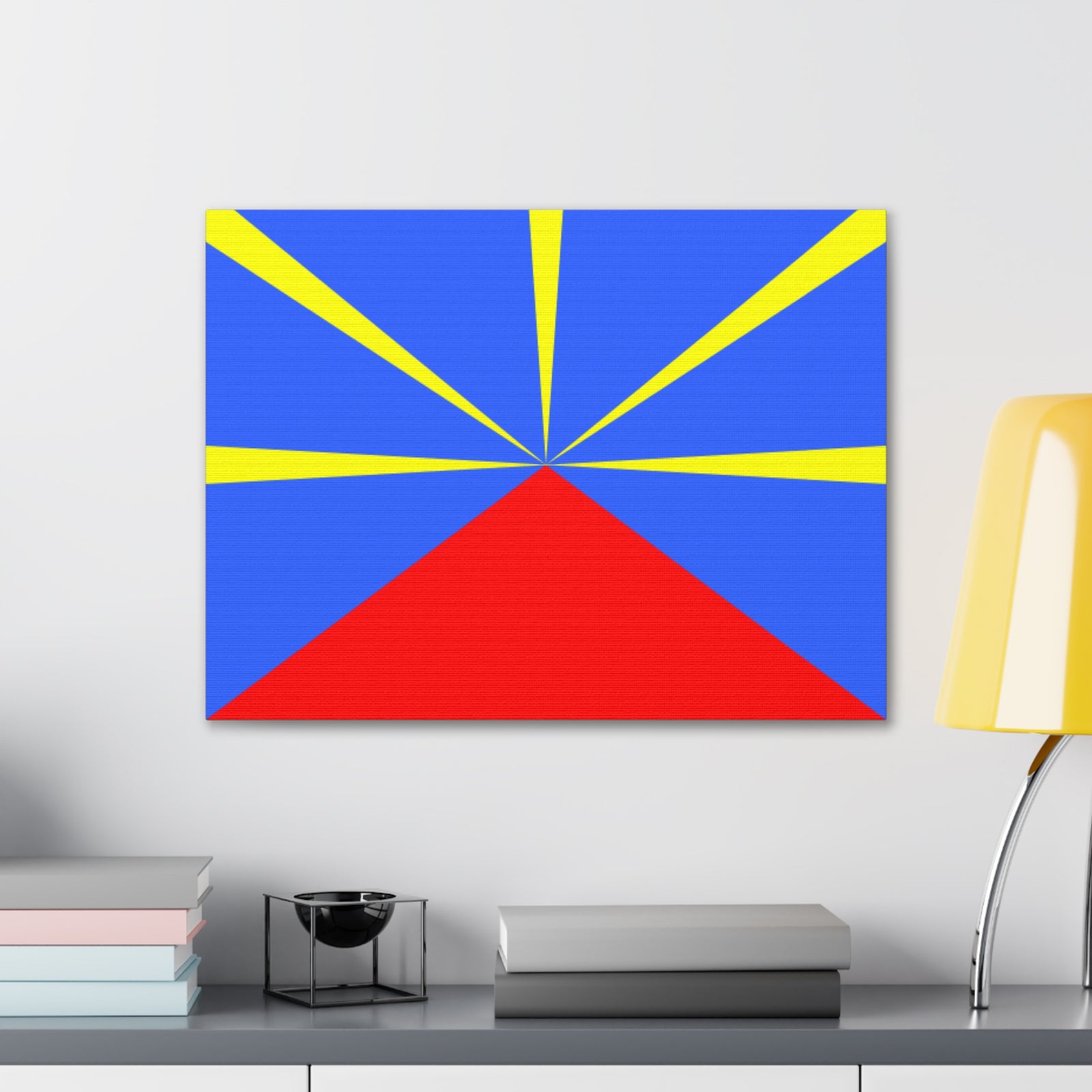 Réunion Country Flag Canvas Vibrant Wall Art Unframed Home Decor-Express Your Love Gifts