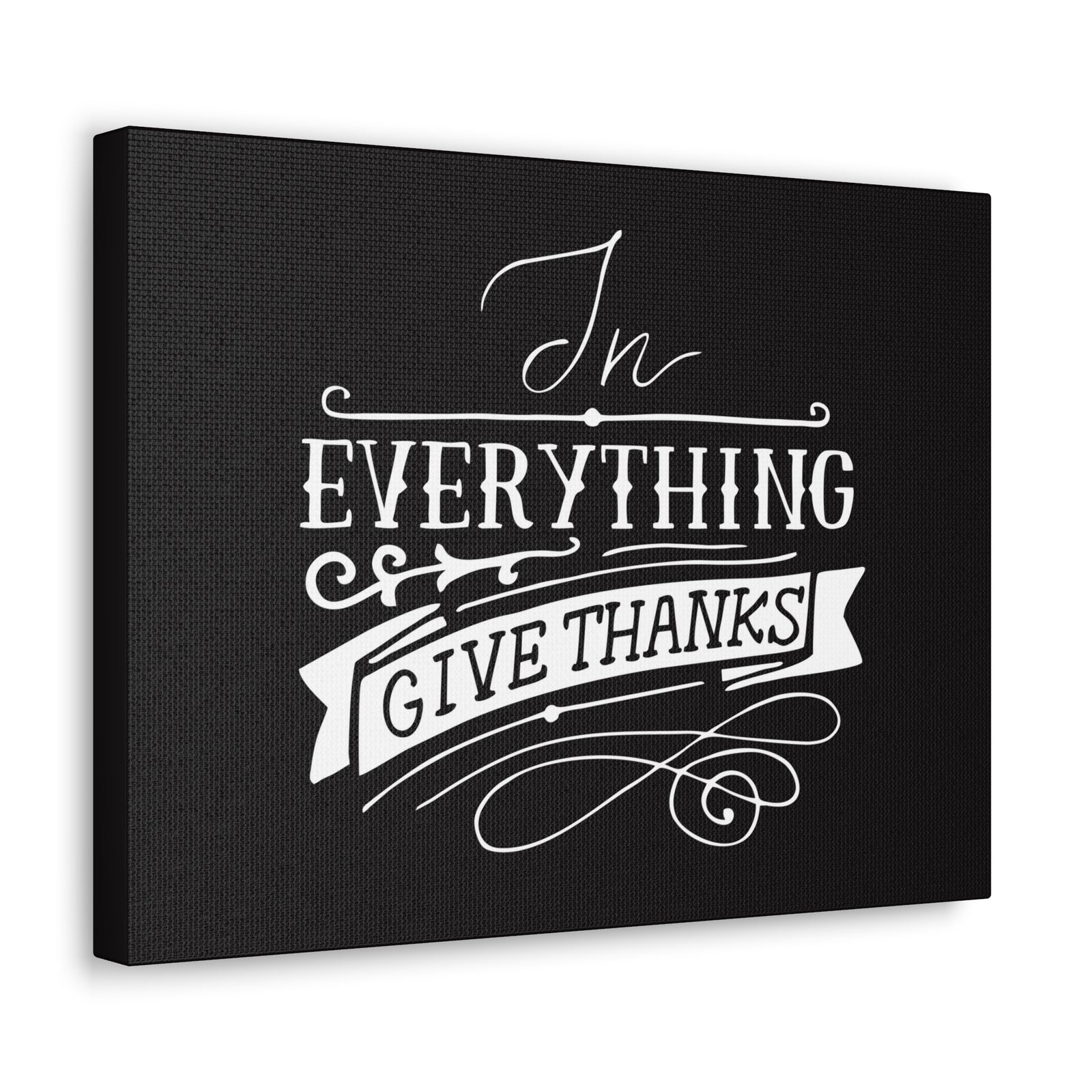Scripture Canvas In Everything Give Thanks 1 Thessalonians 5:16-18 Christian Wall Art Bible Verse Print Ready To Hang-Express Your Love Gifts