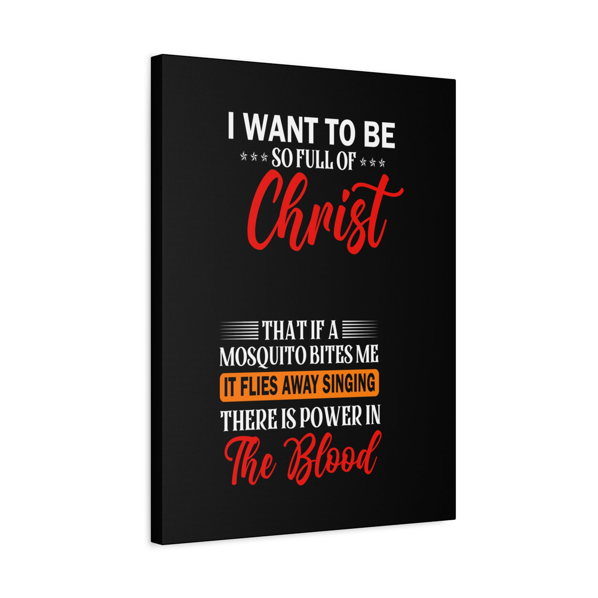 Full of Christ Inspirational Christian Canvas Wall Art-Express Your Love Gifts