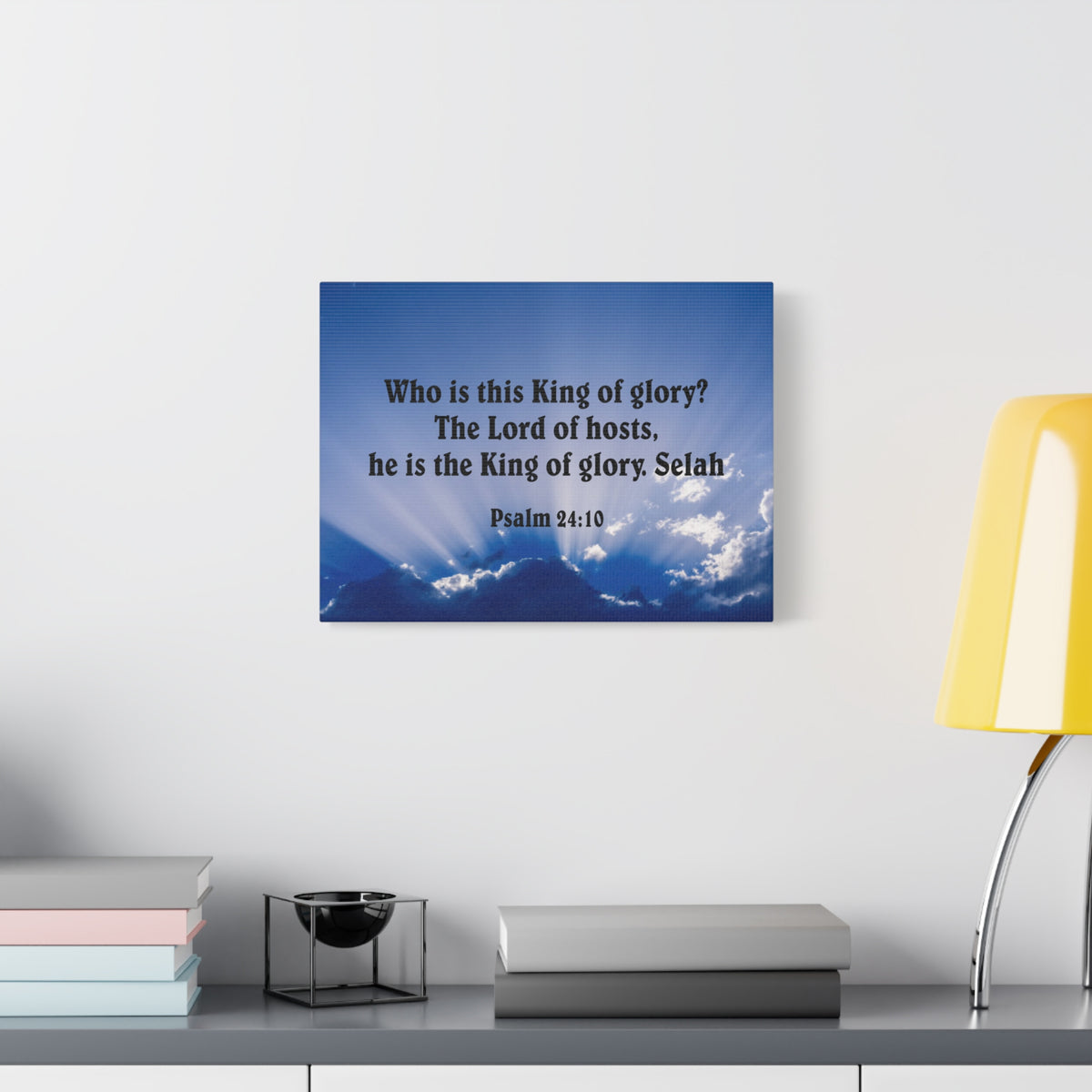 Bible Verse Canvas The Lord of Hosts Psalm 24:10 Christian Home Decor Scripture Art-Express Your Love Gifts
