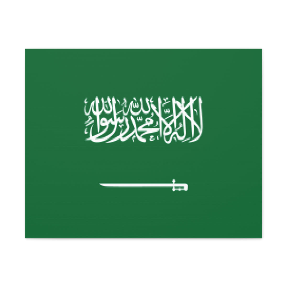 Saudi Arabia Country Flag Canvas Vibrant Wall Art Unframed Home Decor-Express Your Love Gifts