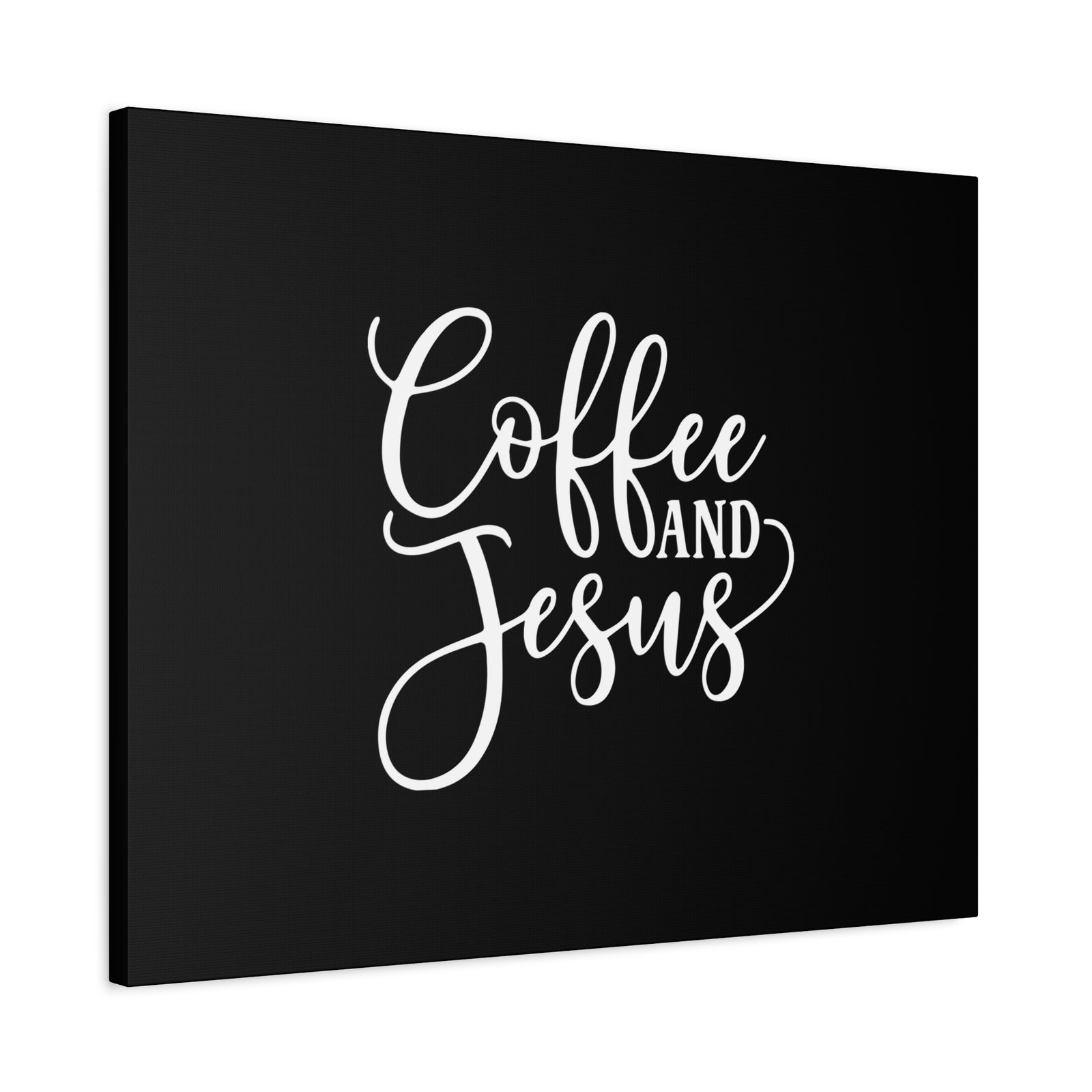 Scripture Canvas Coffee And Jesus Psalm 118:24 Calligraphy Christian Wall Art Bible Verse Print Ready to Hang-Express Your Love Gifts