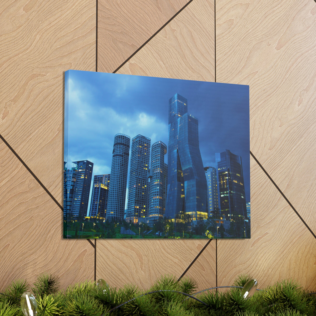 Mexico City Night Skyline Canvas Artwork High-Quality Breathtaking Stunning Cityscape for Home Decor Ready to Hang-Express Your Love Gifts