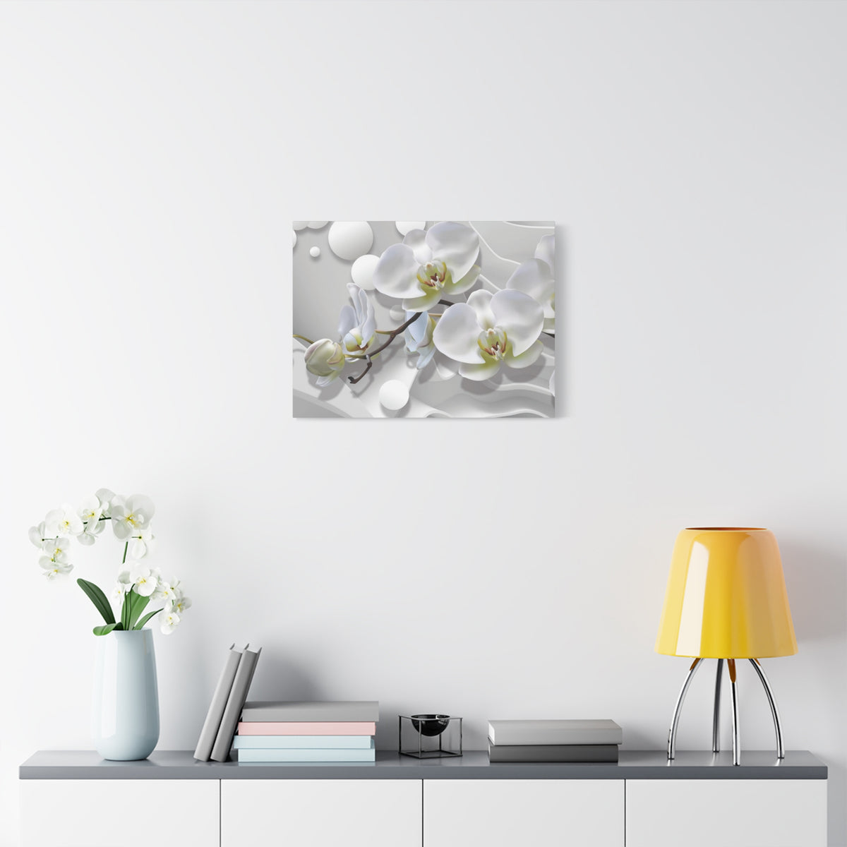 Bouquet of Orchids Flower Canvas Wall Art for Home Decor Ready-to-Hang-Express Your Love Gifts