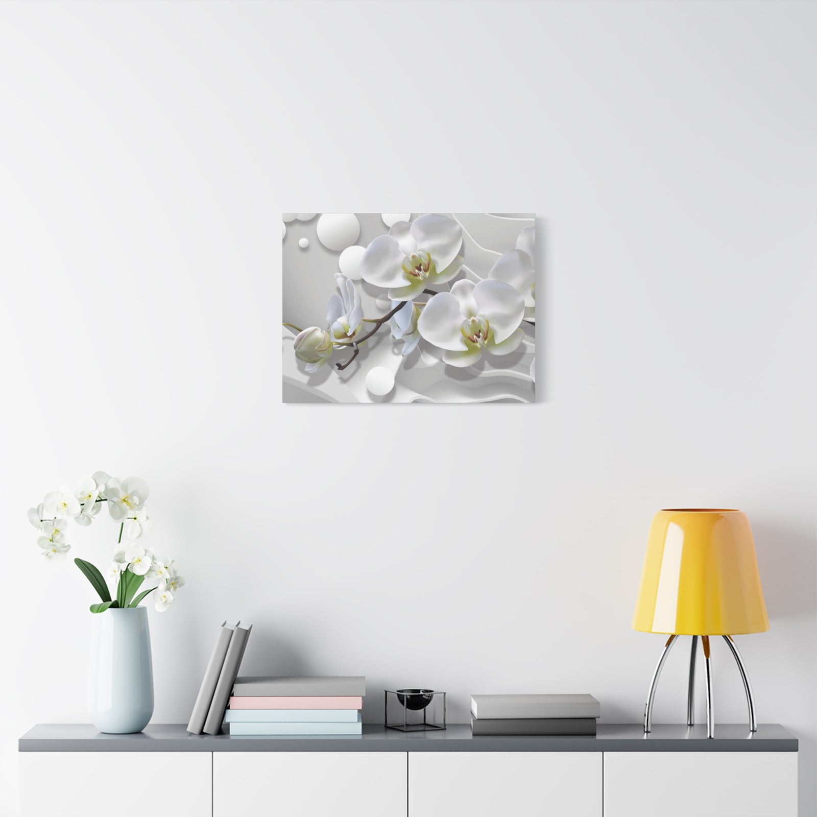 Bouquet of Orchids Flower Canvas Wall Art for Home Decor Ready-to-Hang-Express Your Love Gifts