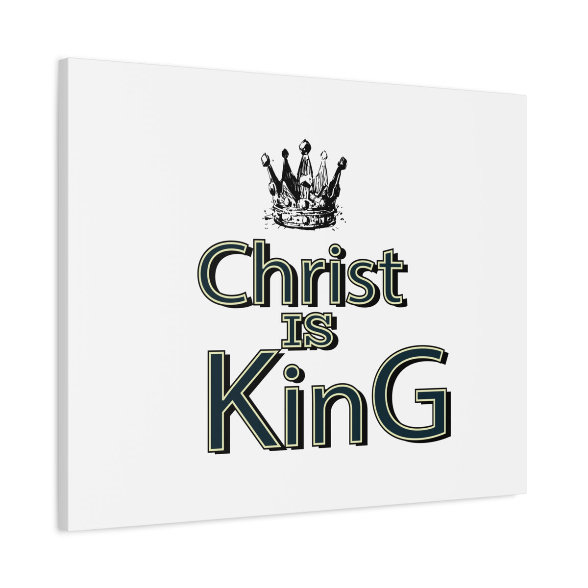 Scripture Walls Christ is King Bible Verse Canvas Christian Wall Art Ready to Hang Unframed-Express Your Love Gifts