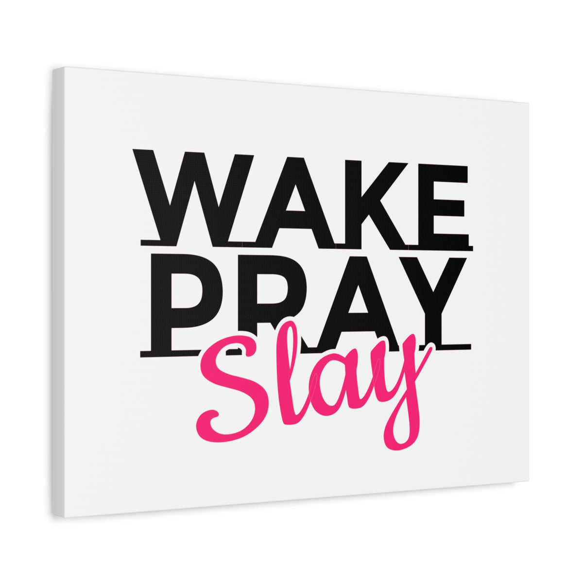 Scripture Walls Wake Pray Slay Psalm 143:8 Christian Wall Art Print Ready to Hang-Express Your Love Gifts