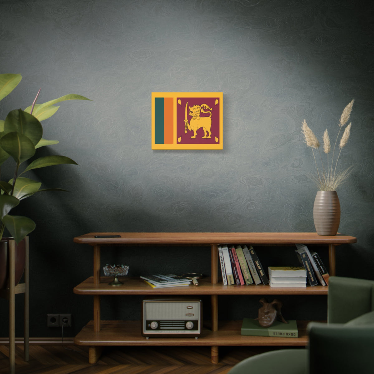 Sri Lanka Country Flag Canvas Vibrant Wall Art Unframed Home Decor-Express Your Love Gifts