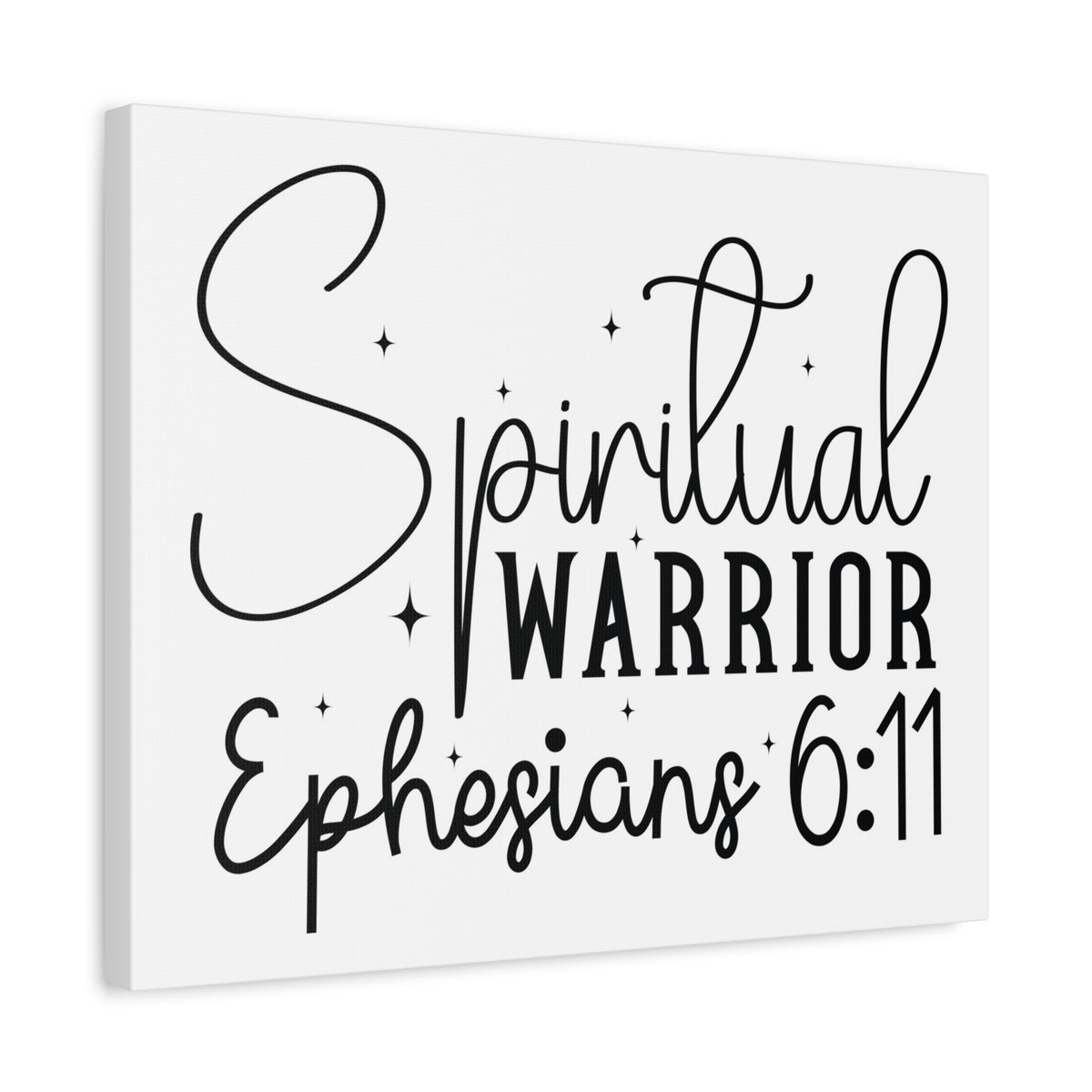 Scripture Walls Ephesians 6:11 A Spiritual Warrior Bible Verse Canvas Christian Wall Art Ready to Hang Unframed-Express Your Love Gifts