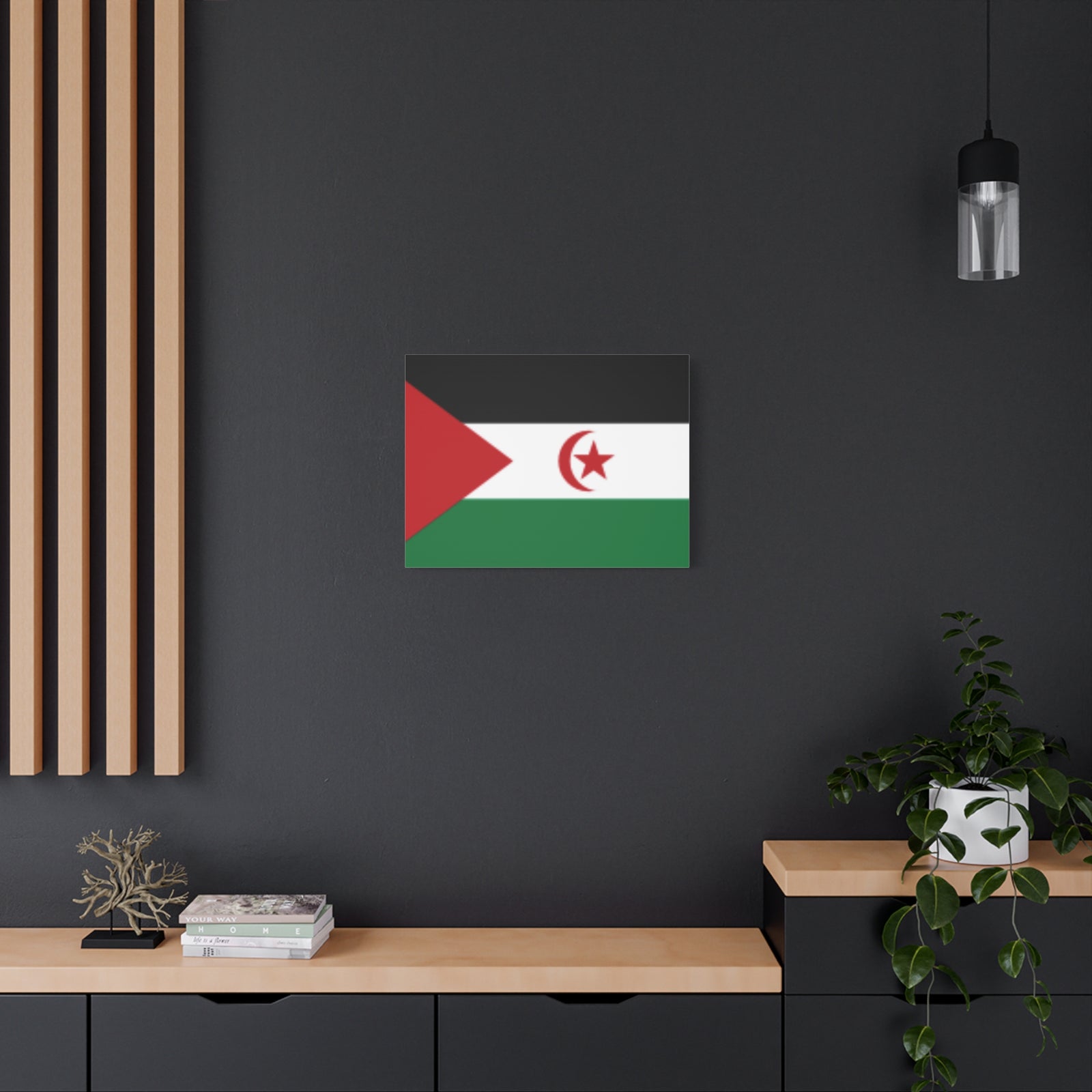Western Sahara Country Flag Canvas Vibrant Wall Art Unframed Home Decor-Express Your Love Gifts