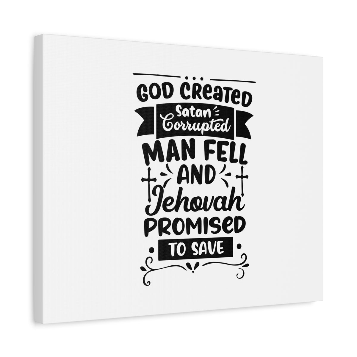 Scripture Canvas Promised To Save Psalm 116:8 Christian Wall Art Bible Verse Print Ready to Hang-Express Your Love Gifts
