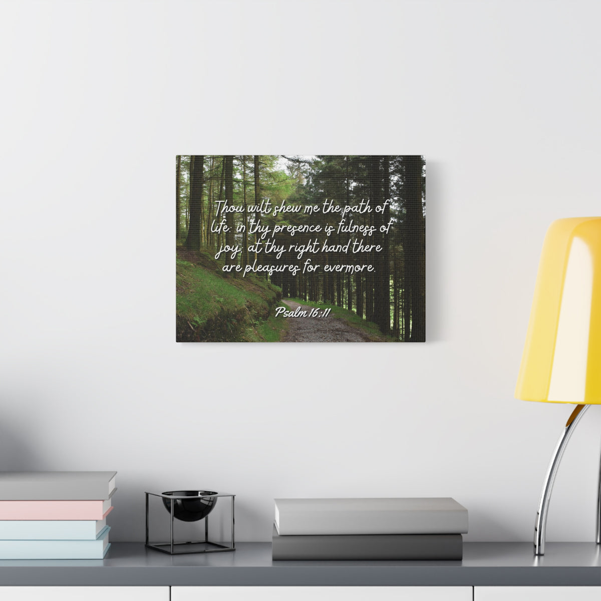 Scripture Walls The Path Of Life Psalm 16:11 Bible Verse Canvas Christian Wall Art Ready to Hang-Express Your Love Gifts