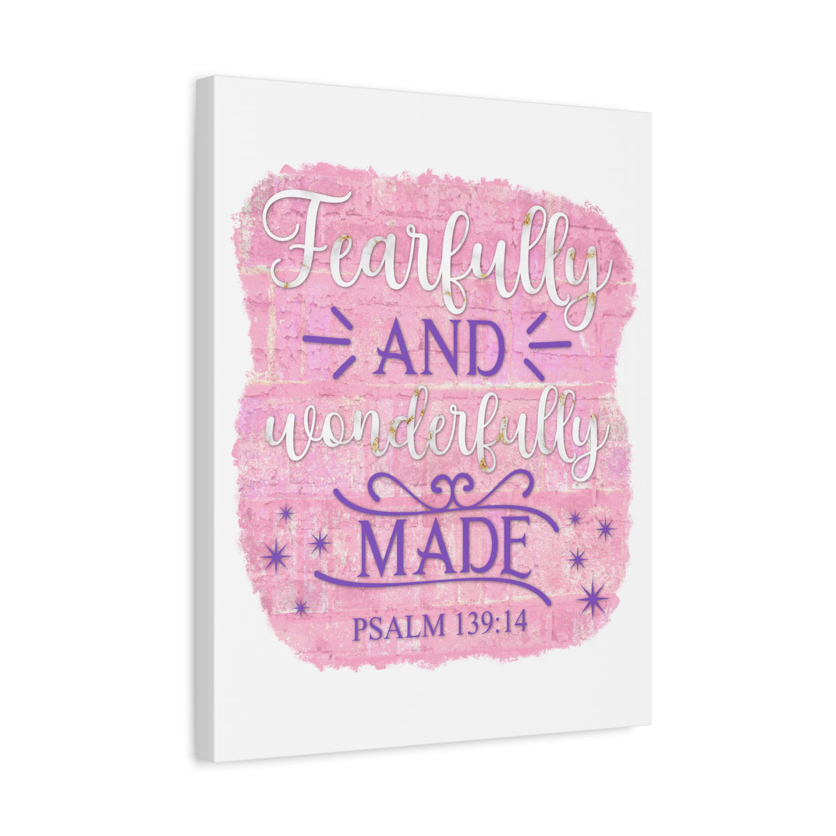 Scripture Walls Psalm 139:14 Fearfully and Wonderfully Made Bible Verse Canvas Christian Wall Art Ready to Hang Unframed-Express Your Love Gifts