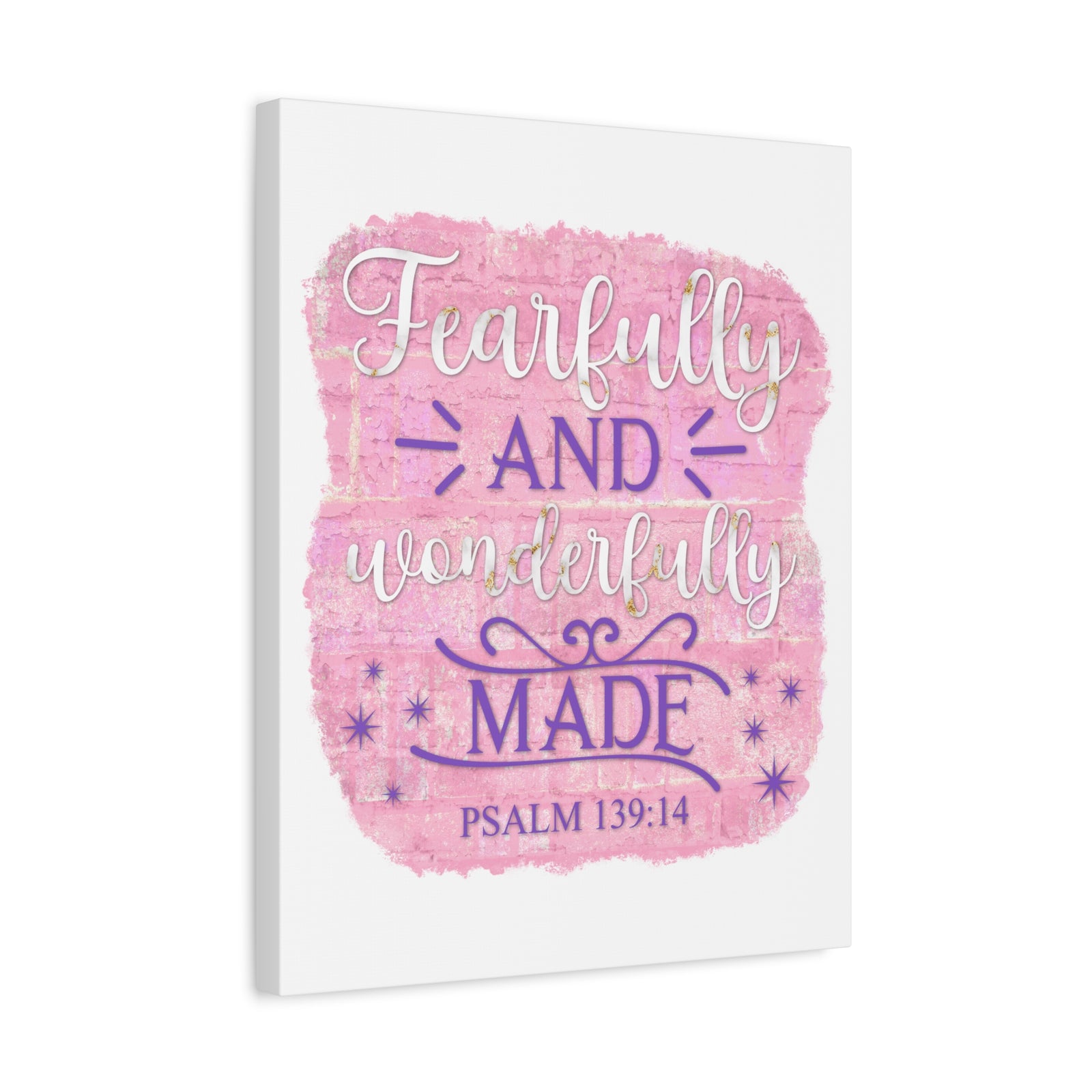 Scripture Walls Psalm 139:14 Fearfully and Wonderfully Made Bible Verse Canvas Christian Wall Art Ready to Hang Unframed-Express Your Love Gifts