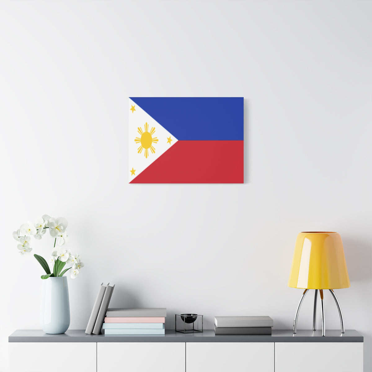 Philippines Country Flag Canvas Vibrant Wall Art Unframed Home Decor-Express Your Love Gifts
