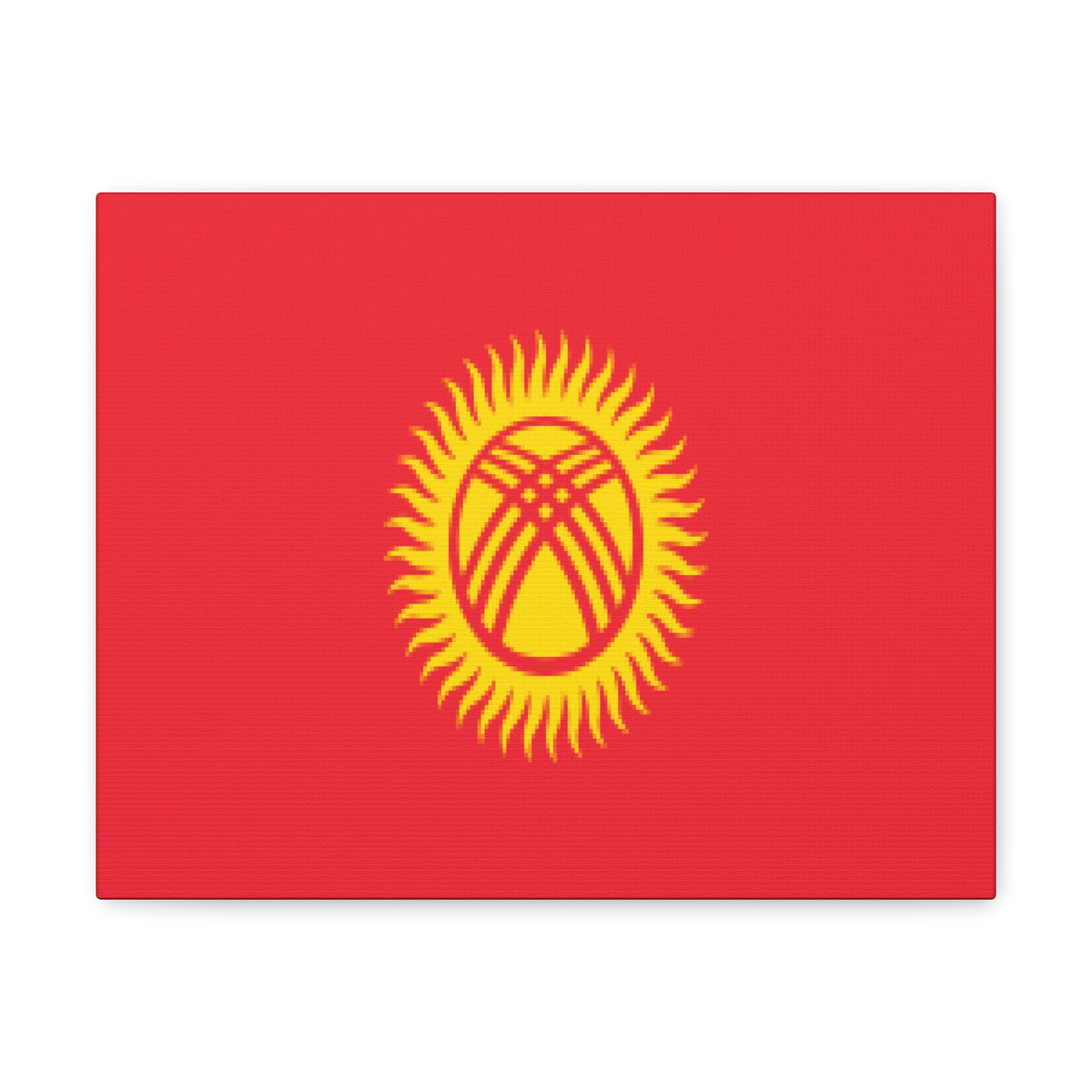 Kyrgyzstan Country Flag Canvas Vibrant Wall Art Unframed Home Decor-Express Your Love Gifts