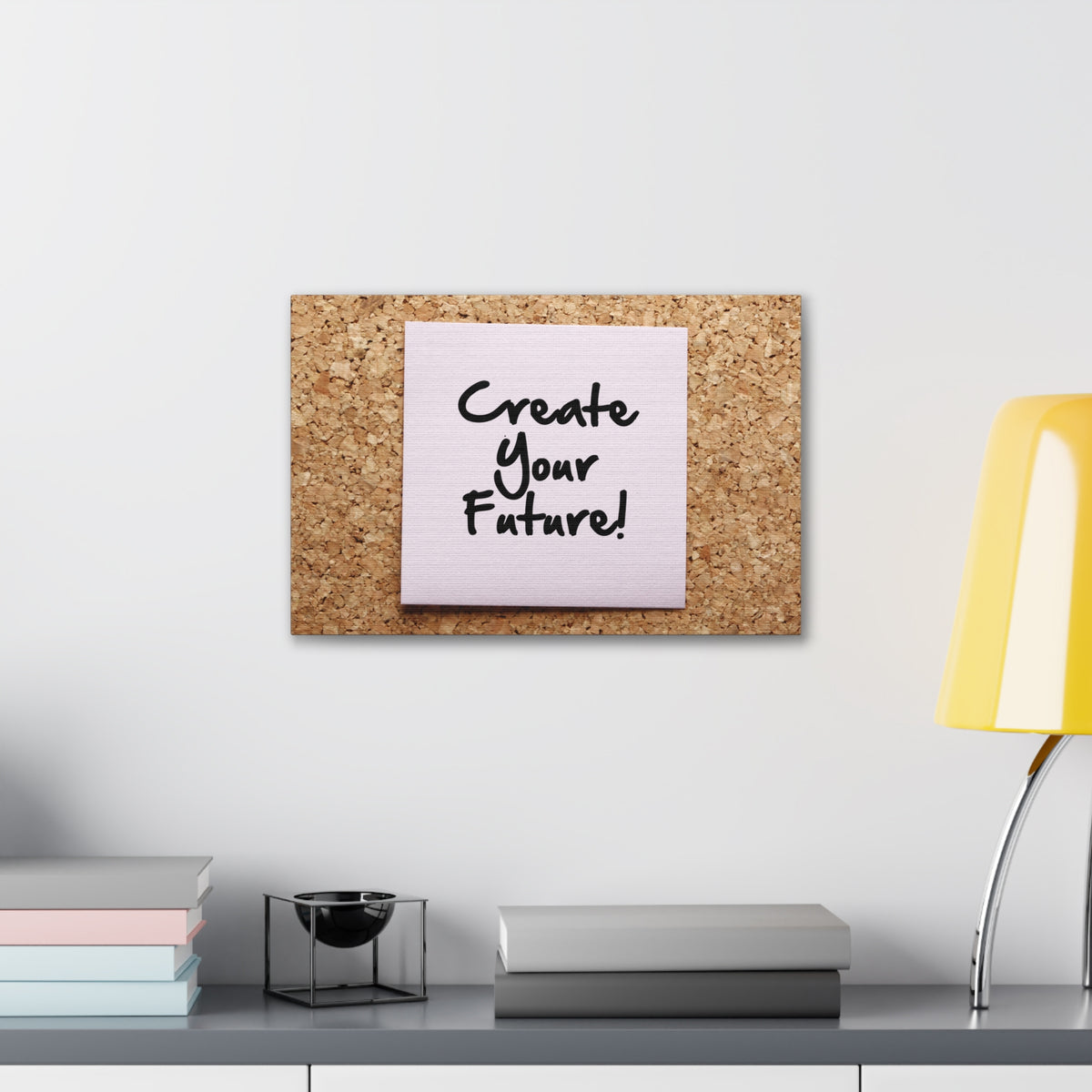 Inspirational Quote Canvas Create Your Future Motivational Print Ready to Hang Artwork-Express Your Love Gifts