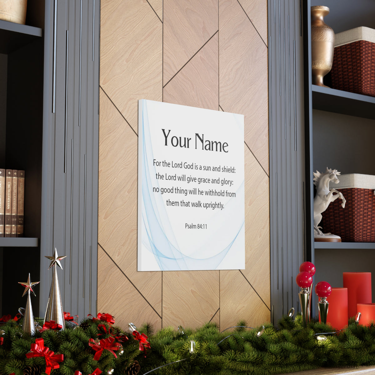 Scripture Walls Personalized Psalm 84:11 Bible Chapter Canvas Christian Wall Art Ready to Hang-Express Your Love Gifts