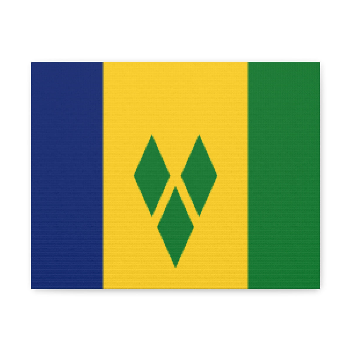 Saint Vincent and the Grenadines Country Flag Canvas Vibrant Wall Art Unframed Home Decor-Express Your Love Gifts
