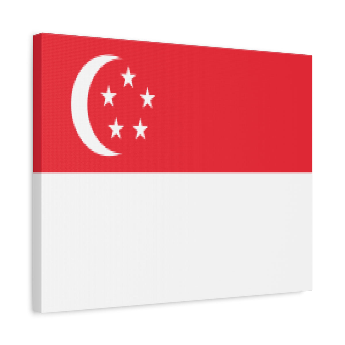 Singapore Country Flag Canvas Vibrant Wall Art Unframed Home Decor-Express Your Love Gifts
